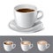 Coffee - espresso , cream , latte , mocha