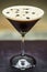Coffee espresso cream martini cocktail drink glass