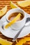 Coffee espresso, lemon flavor