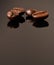 Coffee is everyones best friend. Studio shot of coffee beans against a brown background.
