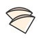 Coffee filter vector, coffee related filled style editable stroke icon
