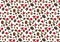 Coffee flowers and berries pattern Illustration