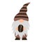 Coffee gnome. Cute cartoon gnome holding coffee bean. Vector template for banner, poster, sticker, shirt, etc