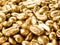 Coffee gold closeup background.