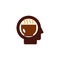 Coffee Head Logo Icon Design