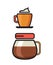 Coffee Icon - Filter Coffee icon - Flat coffee icons
