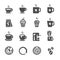 Coffee icon set, vector eps10