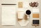 Coffee identity branding mockup set