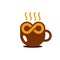 Coffee Infinity Head Logo Icon Design