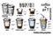 Coffee infographics set
