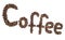 Coffee inscription