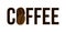 Coffee inscription. Logo design for coffee shop, coffee shop, cafe house.