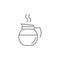 coffee jug. Vector illustration decorative design