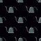 Coffee kettle seamless doodle pattern, vector illustration