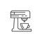 coffee, kitchen, machine line illustration icon on white background