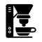 Coffee machine appliance. isolated icon vector illustration. outline design cofee machine for office