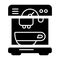 Coffee machine appliance. isolated icon vector illustration. outline design cofee machine for office