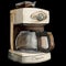 coffee machine watercolor illustration isolated no background