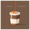 Coffee menu : caramel macchiato