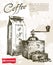 Coffee mill background