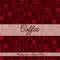 Coffee modern mosaic menu with a retro touch