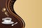 Coffee mug background