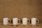 Coffee Mug Background - White Mugs and Beans
