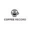 Coffee Music Recording Logo Design Vector Illustration