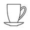 Coffee outline digital icon