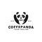 Coffee Panda logo Design Template