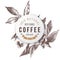 Coffee paper emblem