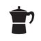 Coffee percolator, maker, moka icon