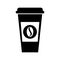 Coffee plastic cup icon