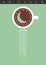 Coffee poster idea with coffee cup, clock and moon