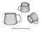 Coffee Pot Pour Over Heat Resistant Glass Coffee Server Stripes Coffee Kettle Brewer Drip Coffee Share Pot diagram for manual