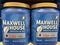 Coffee on a retail store shelf Maxwell House large canister