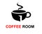 Coffee room logo design concept