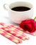 Coffee And Rose Shows Tasty Delicious And Barista
