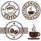 Coffee rubber stamps