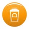 Coffee selling icon orange