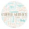 Coffee Service word cloud.