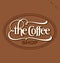 \'The Coffee Shop\' hand lettering (vector)