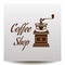Coffee shop logo - vector illustration