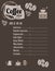 Coffee Shop Menu Template