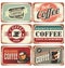 Coffee shop metal signs collection