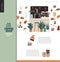 Coffee shop - small business graphics - landing page template