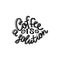 A Coffee is solution brush hand drawn inscription