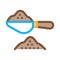 Coffee spoon icon vector outline illustration