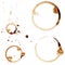 Coffee Stain Rings Vector