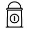 Coffee thermos icon, outline style